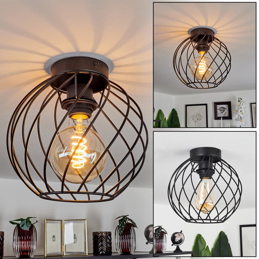 Plafonnier Miton Noir, 1 lumière main product photo