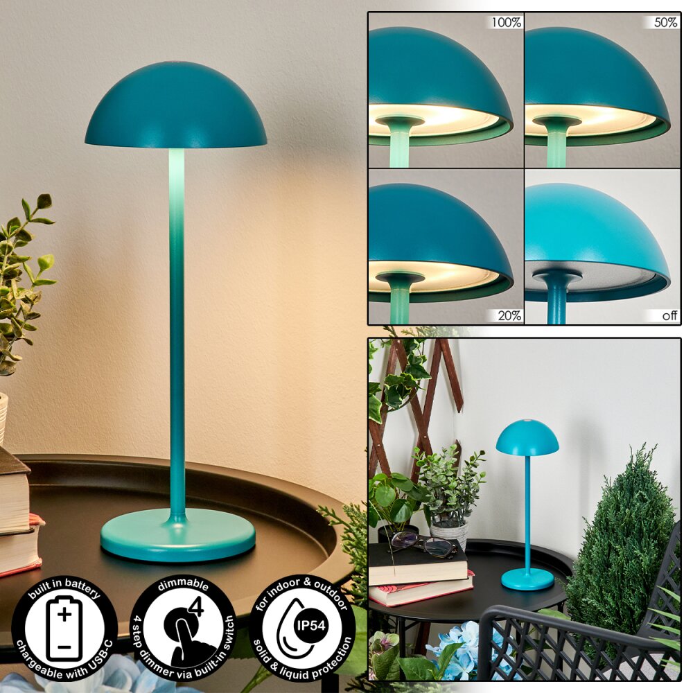 Lampe à poser Pelaro LED Bleu, 1 lumière main product photo