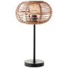 Lampe de table Brilliant Woodball Noir, 1 lumière