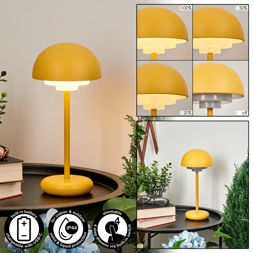 Lampe à poser Bellange LED Jaune, 1 lumière main product photo