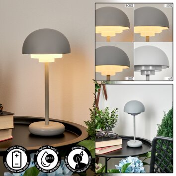 Lampe à poser Bellange LED Gris, 1 lumière