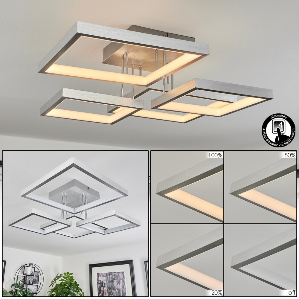Plafonnier Bacolod LED Aluminium, 1 lumière main product photo