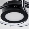 Plafonnier Olok LED Noir, 1 lumière, Télécommandes