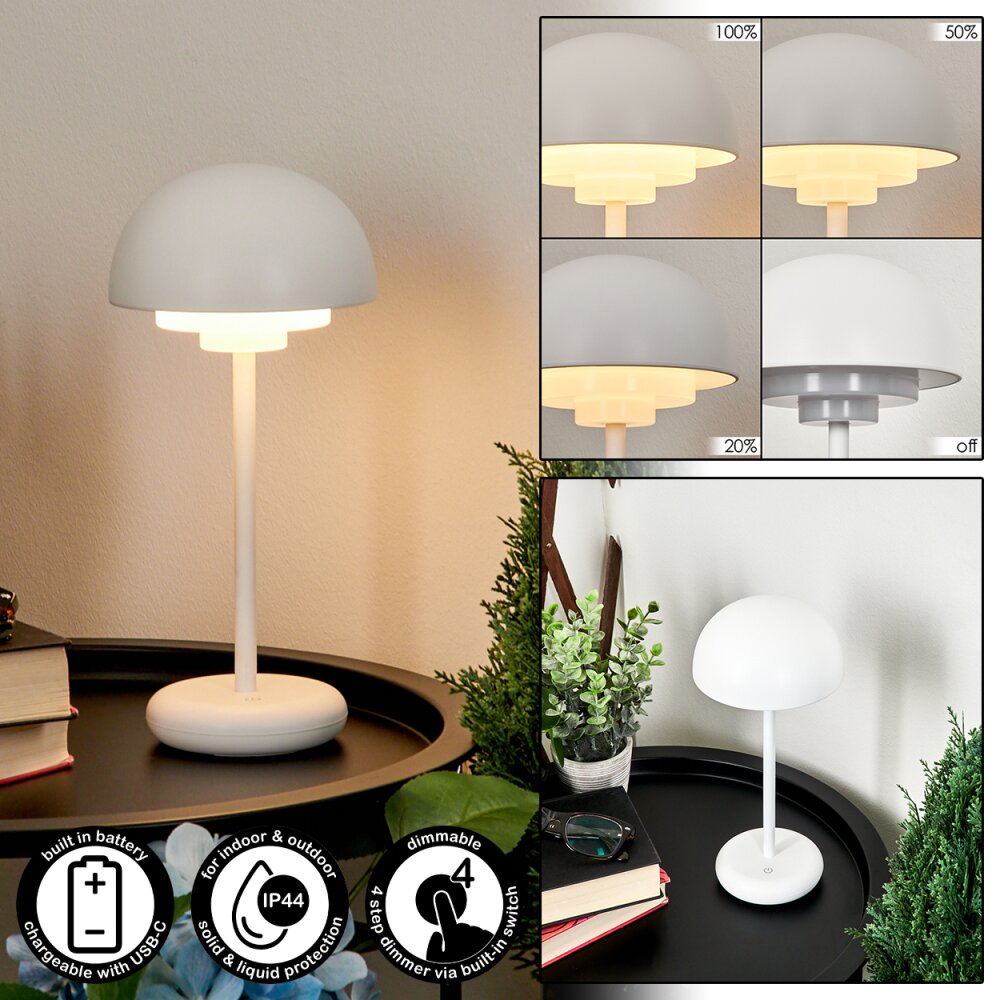 Lampe à poser Bellange LED Blanc, 1 lumière main product photo