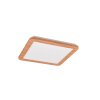 Plafonnier Reality Camillus LED Couleur bois, Blanc, 1 lumière