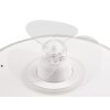 Ventilateur de plafond Reality Nybro LED Blanc, 1 lumière, Télécommandes