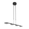 Suspension Steinhauer Turound LED Noir, 4 lumières