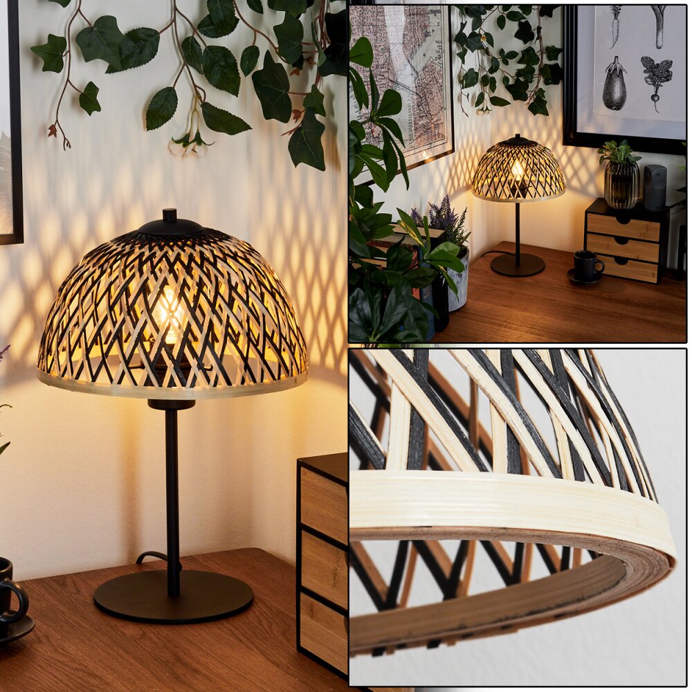 Lampe de table Barayn Écru, Noir, 1 lumière main product photo
