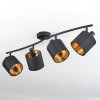 Plafonnier Alsen Noir, 4 lumières