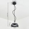 Suspension extérieur Ancemont LED Noir, 1 lumière