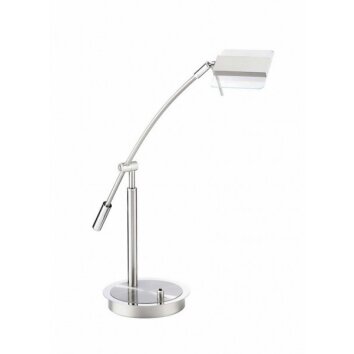 Lampe de table F.L.I. LED Chrome, Nickel mat, 1 lumière