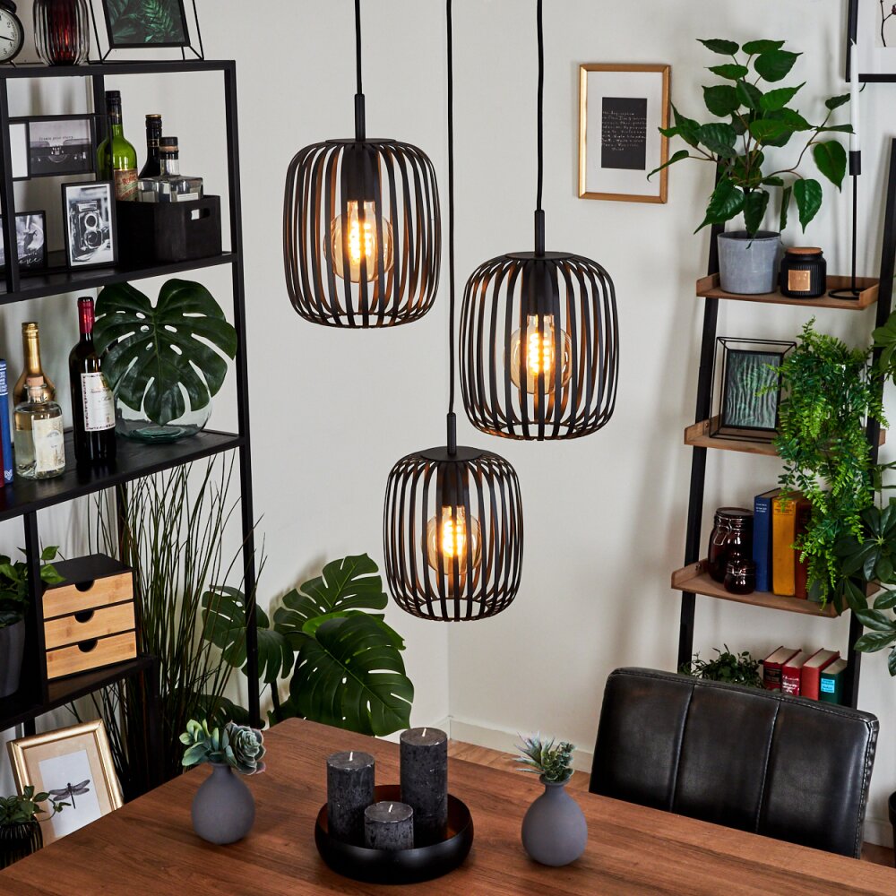 Suspension Herrera Noir, 3 lumières main product photo