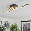 Plafonnier Letala LED Couleur bois, 3 lumières