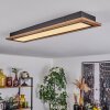 Plafonnier Salmi LED Couleur bois, 1 lumière