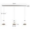 Suspension Steinhauer Piola LED Acier brossé, 6 lumières