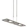 Suspension Steinhauer Soleil LED Acier brossé, 4 lumières