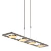 Suspension Steinhauer Soleil LED Acier brossé, 4 lumières