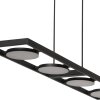 Suspension Steinhauer Soleil LED Noir, 4 lumières