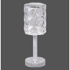 Lampe de table Leuchten-Direkt KRISTALA Transparent, 1 lumière