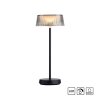 Lampe de table Leuchten-Direkt DORA LED Noir, 1 lumière