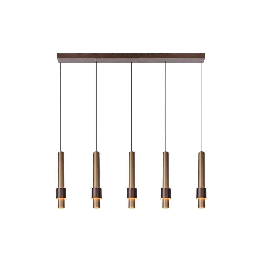 Suspension Lucide MARGARY LED Moka, 5 lumières main product photo
