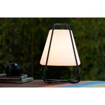 Lampe à poser Lucide PYRAMID LED Anthracite, 1 lumière