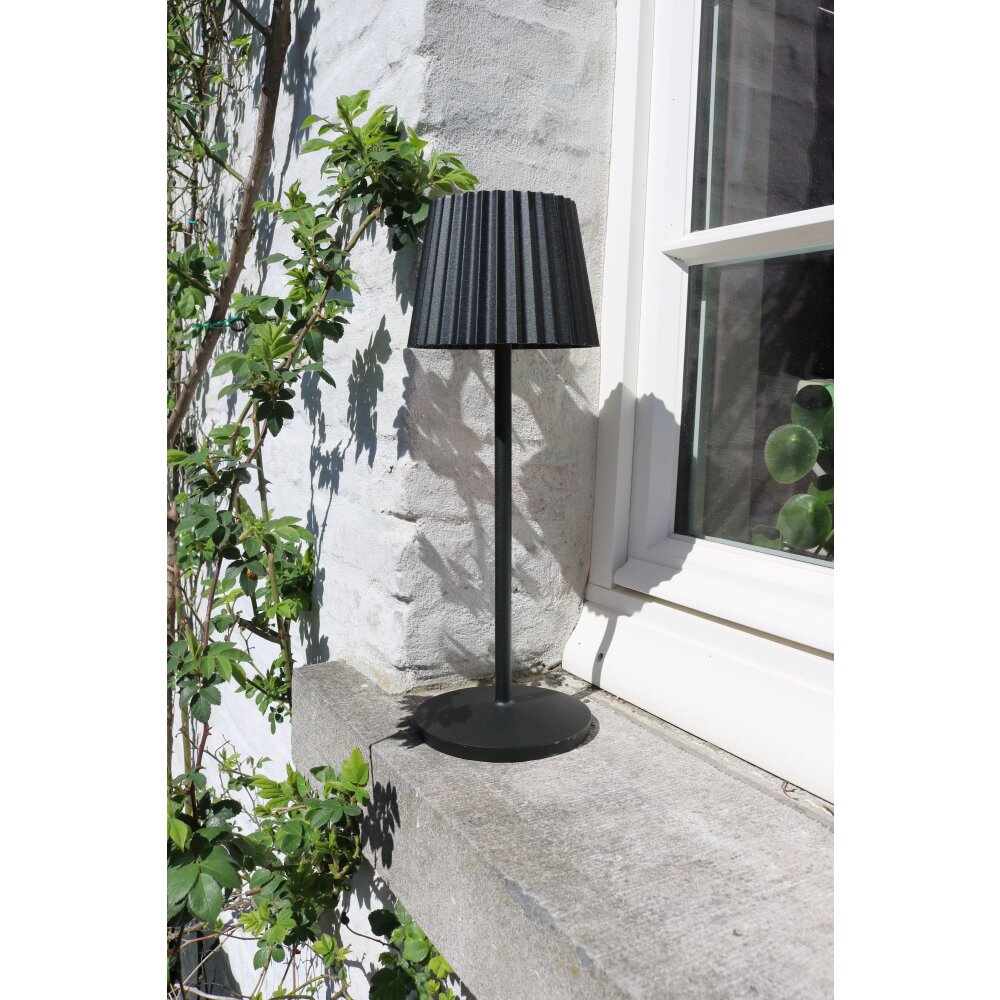 Lampe à poser Lucide JUSTINE LED Noir, 1 lumière main product photo