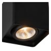 plafonnier extérieur Lucide LEEDS LED Noir, 1 lumière