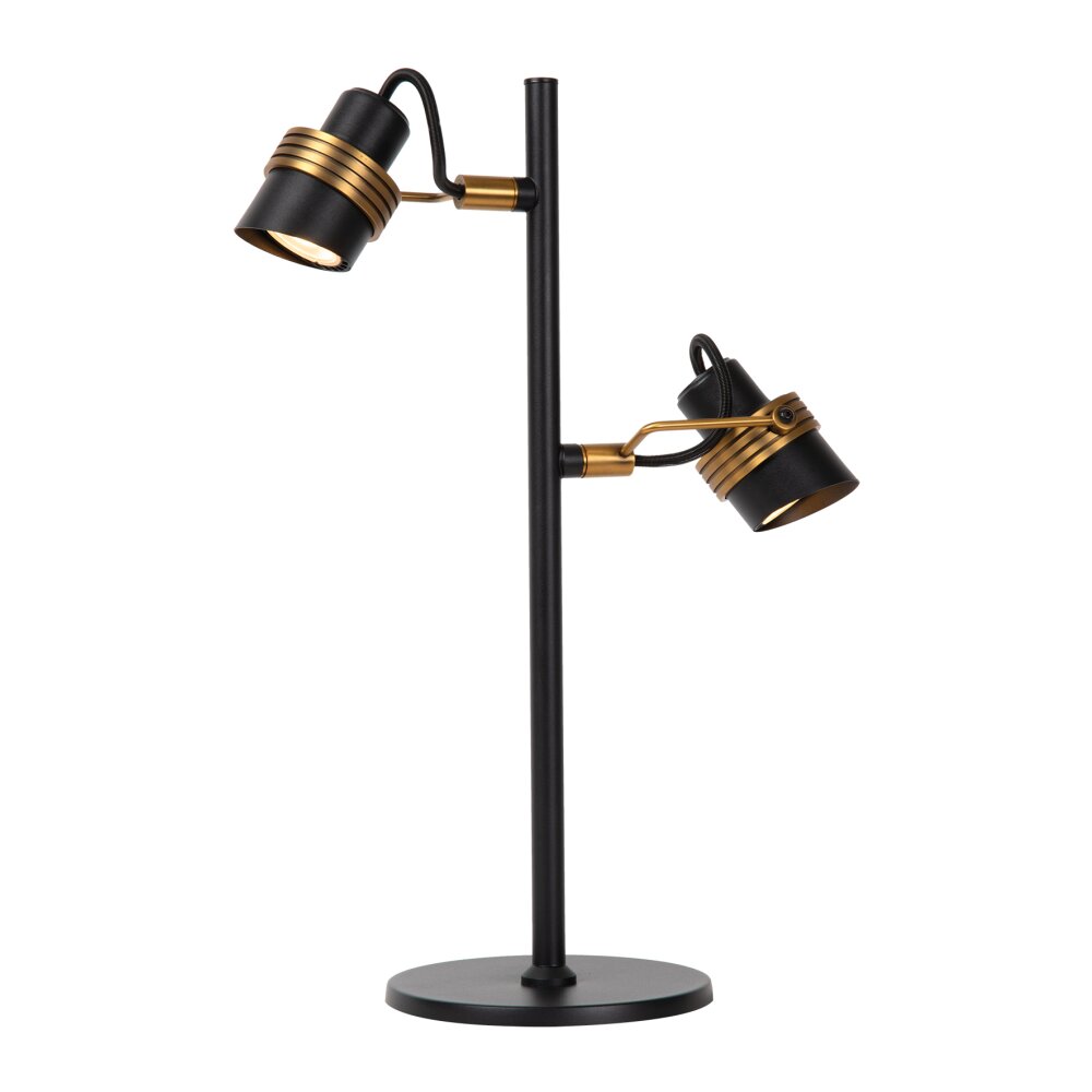 Lampe de table Lucide TUNDRAN Noir, 2 lumières main product photo
