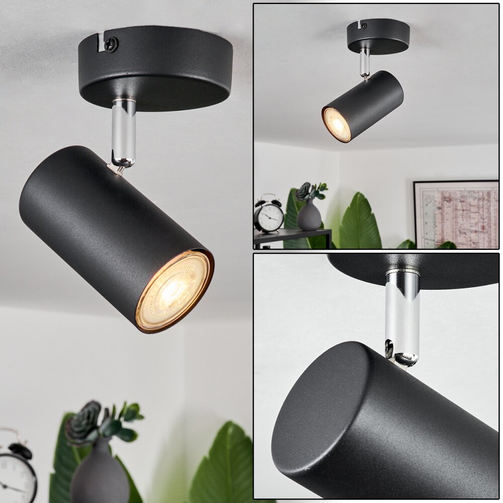 Plafonnier Javel Noir, 1 lumière main product photo