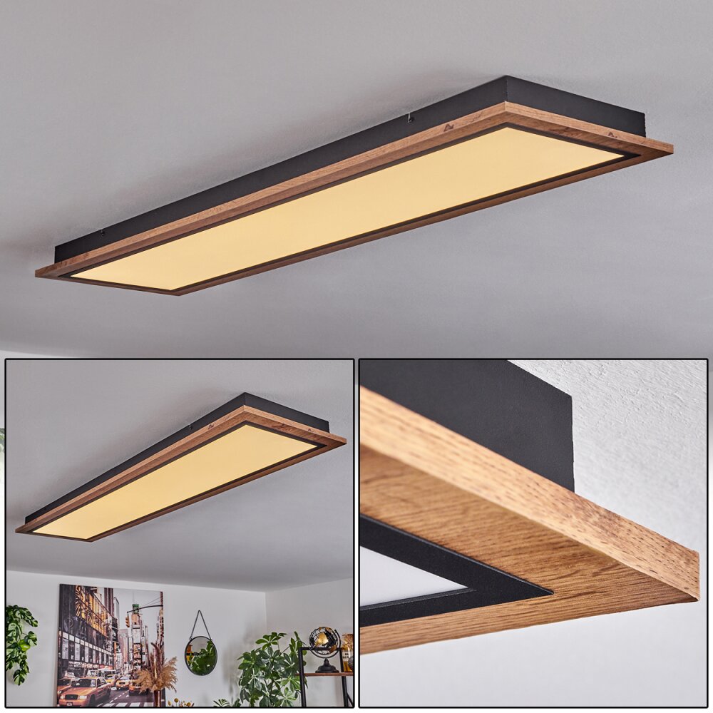 Plafonnier Salmi LED Couleur bois, 1 lumière main product photo
