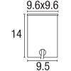 Spot encastrable Nordlux TILOS Acier inoxydable, 1 lumière