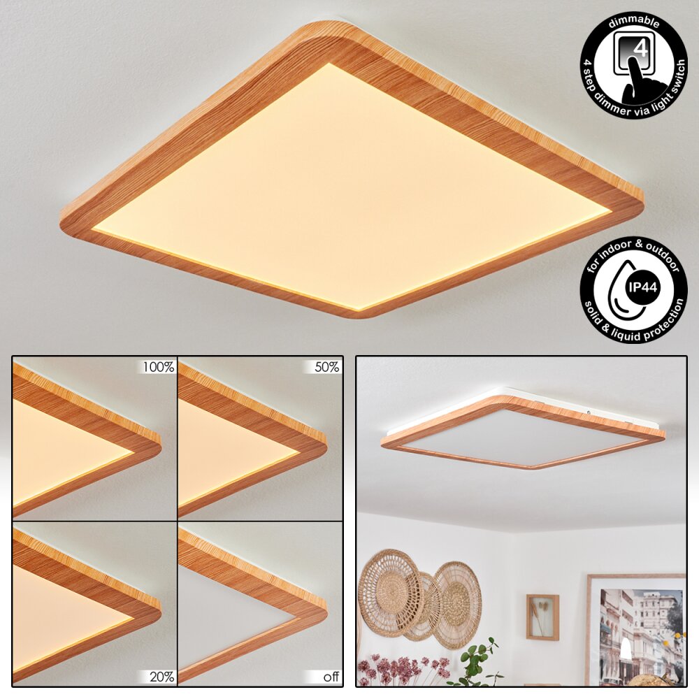 Plafonnier Siguna LED Couleur bois, 1 lumière main product photo