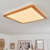 Plafonnier Siguna LED Couleur bois, 1 lumière