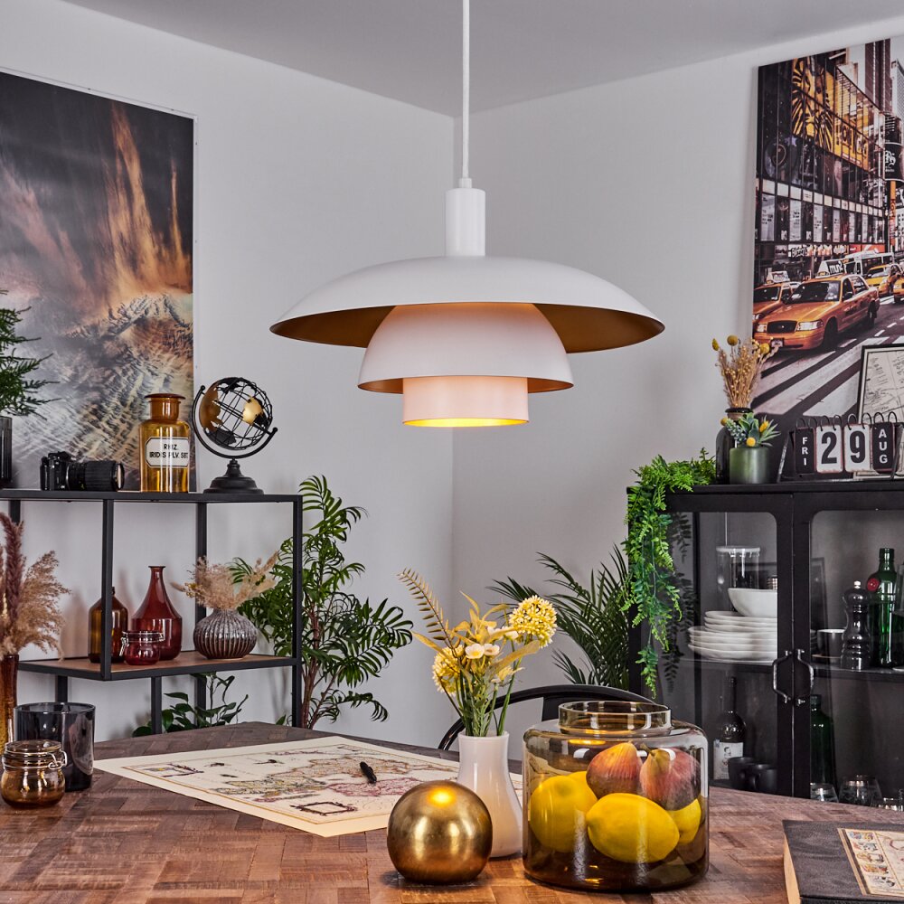 Suspension Sundet Blanc, 1 lumière main product photo