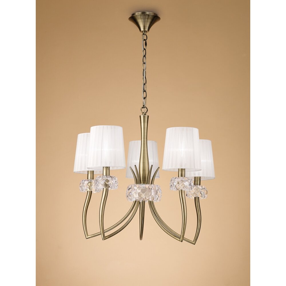 Suspension Mantra LOEWE Brun, 5 lumières main product photo