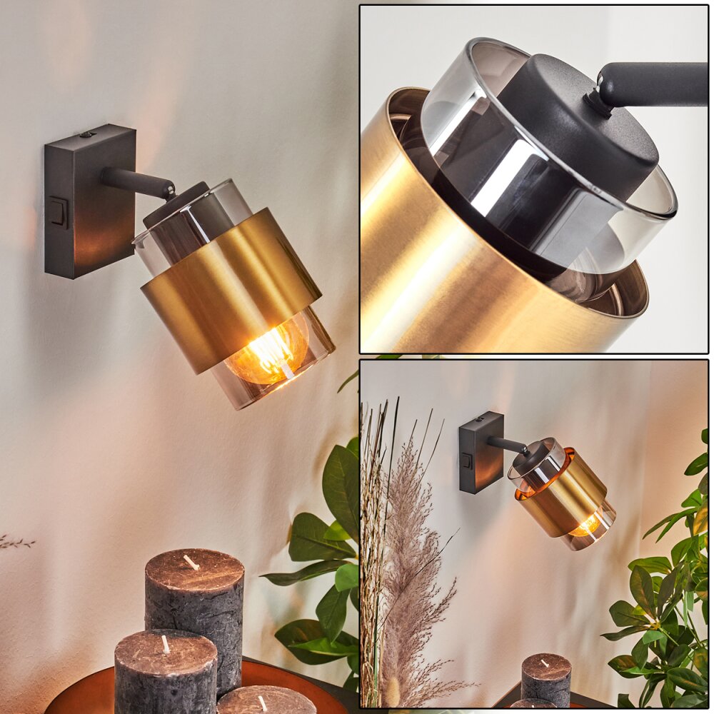 Applique murale Traak Noir, 1 lumière main product photo