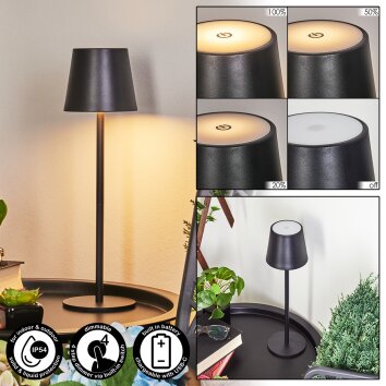 Petite lampe à poser de style rétro et industriel avec éclairage LED 15 cm