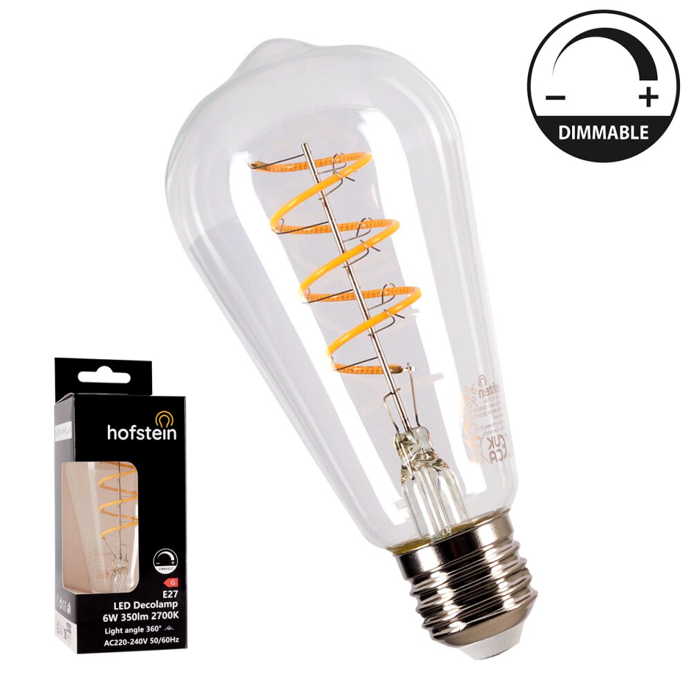 E27 LED 6 watt 2700 kelvin 350 lumen main product photo