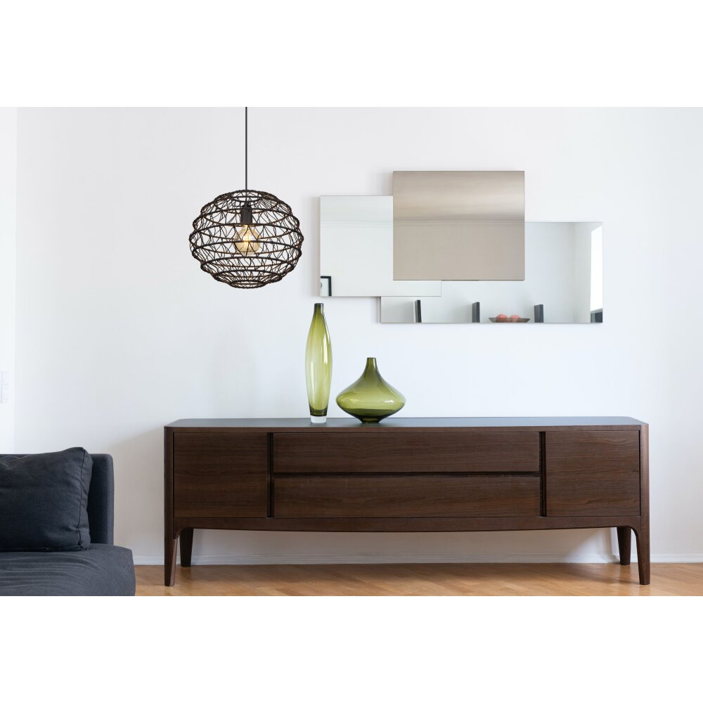 Suspension Globo SENNI Noir, 1 lumière main product photo