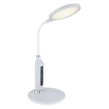 Lampe de table Globo FRUGGY LED Chrome, Gris, 1 lumière