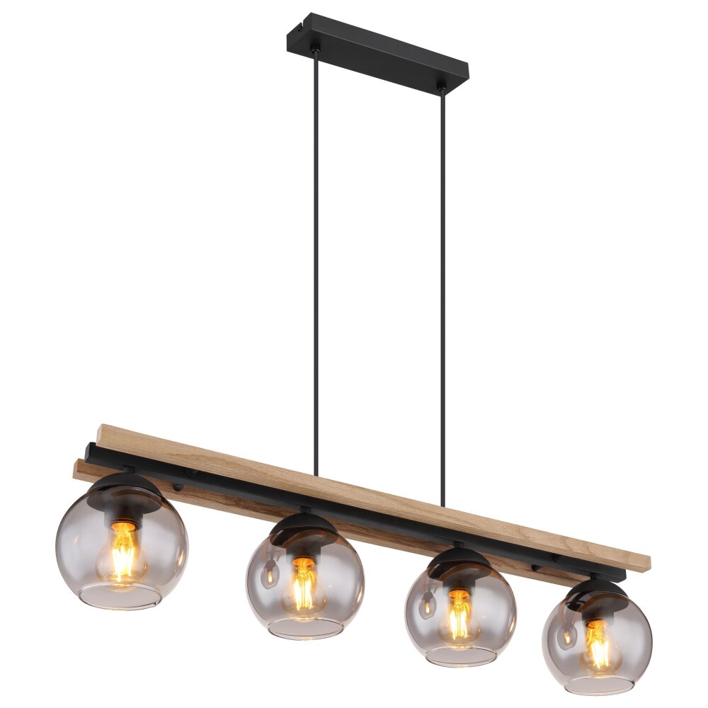 Suspension Globo CONNI Noir, 4 lumières main product photo
