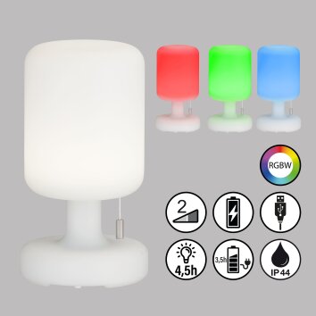 Lampe de table FHL easy Termoli LED Blanc, 1 lumière, Changeur de couleurs