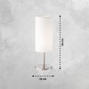 Lampe de table FHL easy Kira Nickel mat, 1 lumière