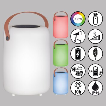 Lampe solaires FHL easy Orno LED Blanc, 1 lumière, Télécommandes, Changeur de couleurs