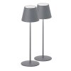 Lampe de table 2 set FHL easy Cosenza LED Gris, 1 lumière, Changeur de couleurs