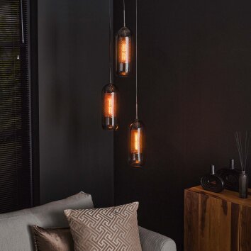 lustre Lalora Noir, 3 lumières