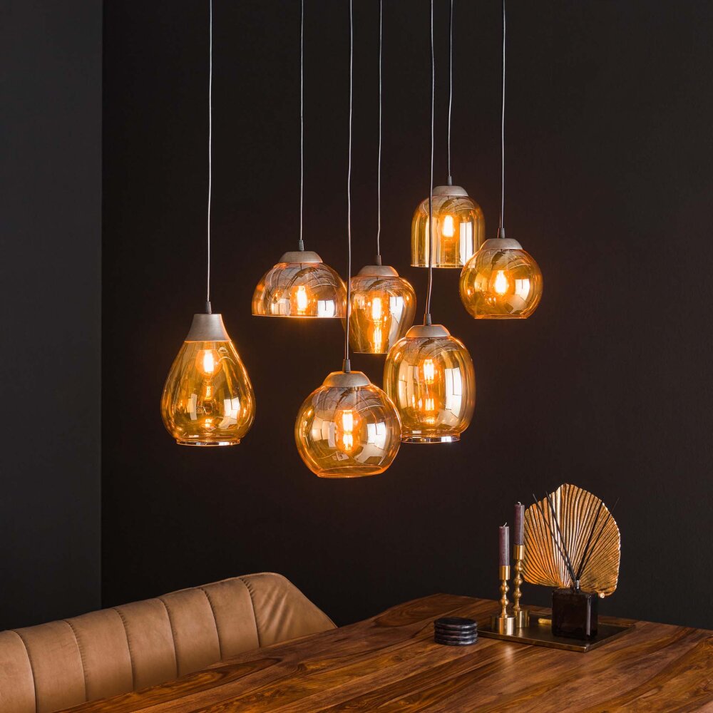 lustre Balanka Anthracite, 7 lumières main product photo
