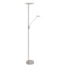 Lampadaire à vasque Steinhauer Daphne LED Acier brossé, 2 lumières