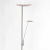 Lampadaire à vasque Steinhauer Daphne LED Acier brossé, 2 lumières
